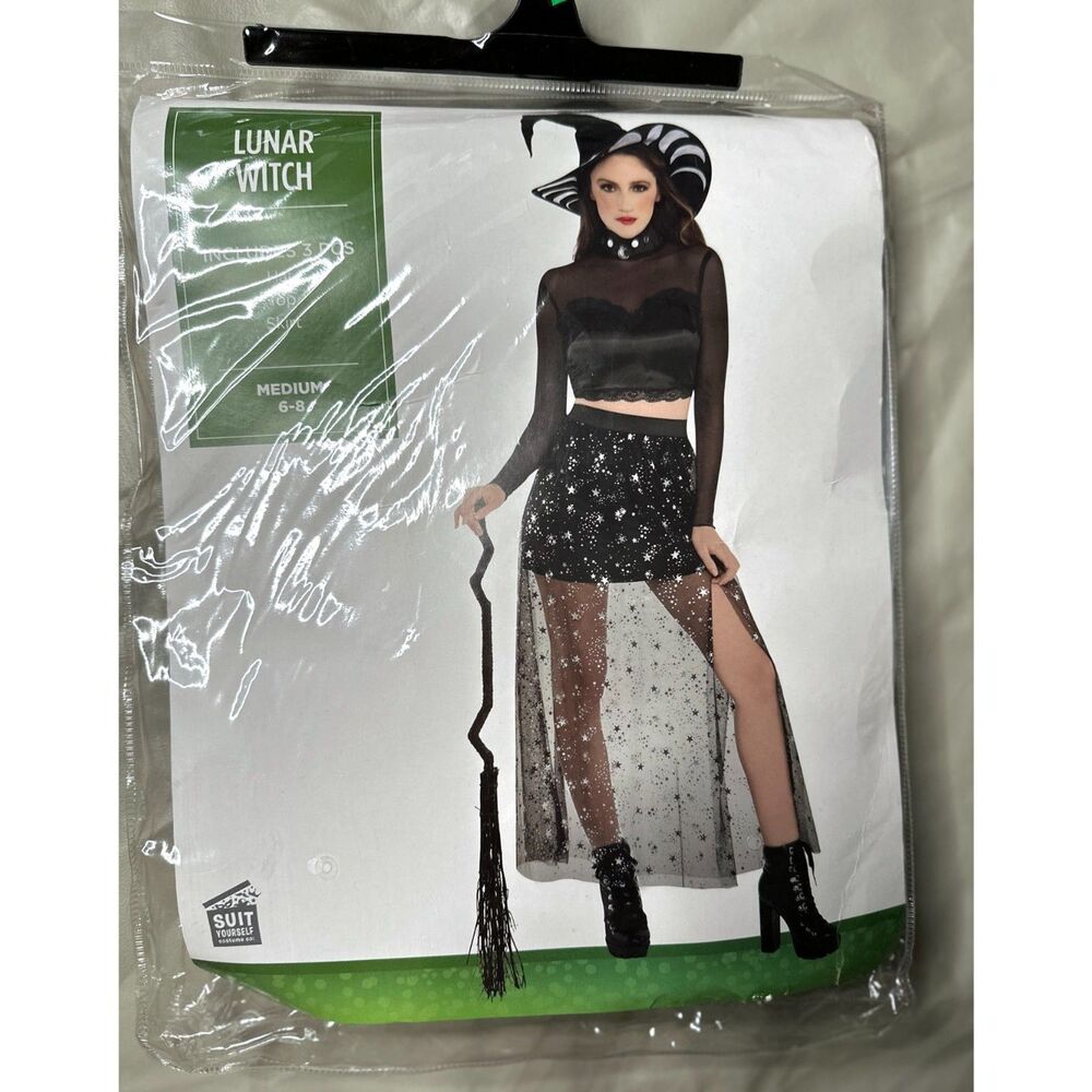 Lunar Witch women Medium 6-8 Costume Costume Halloween Fancy Dress witch hat